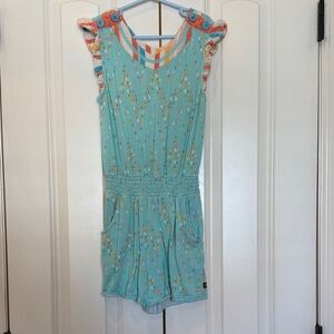 Matilda Jane Teal and Orange Kids Romper